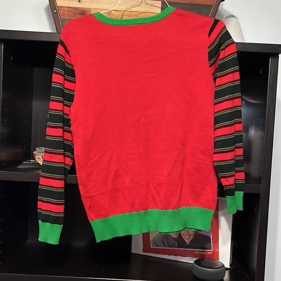 Christmas sweater reindeer- felt festive might delete later - Picture 3 of 7